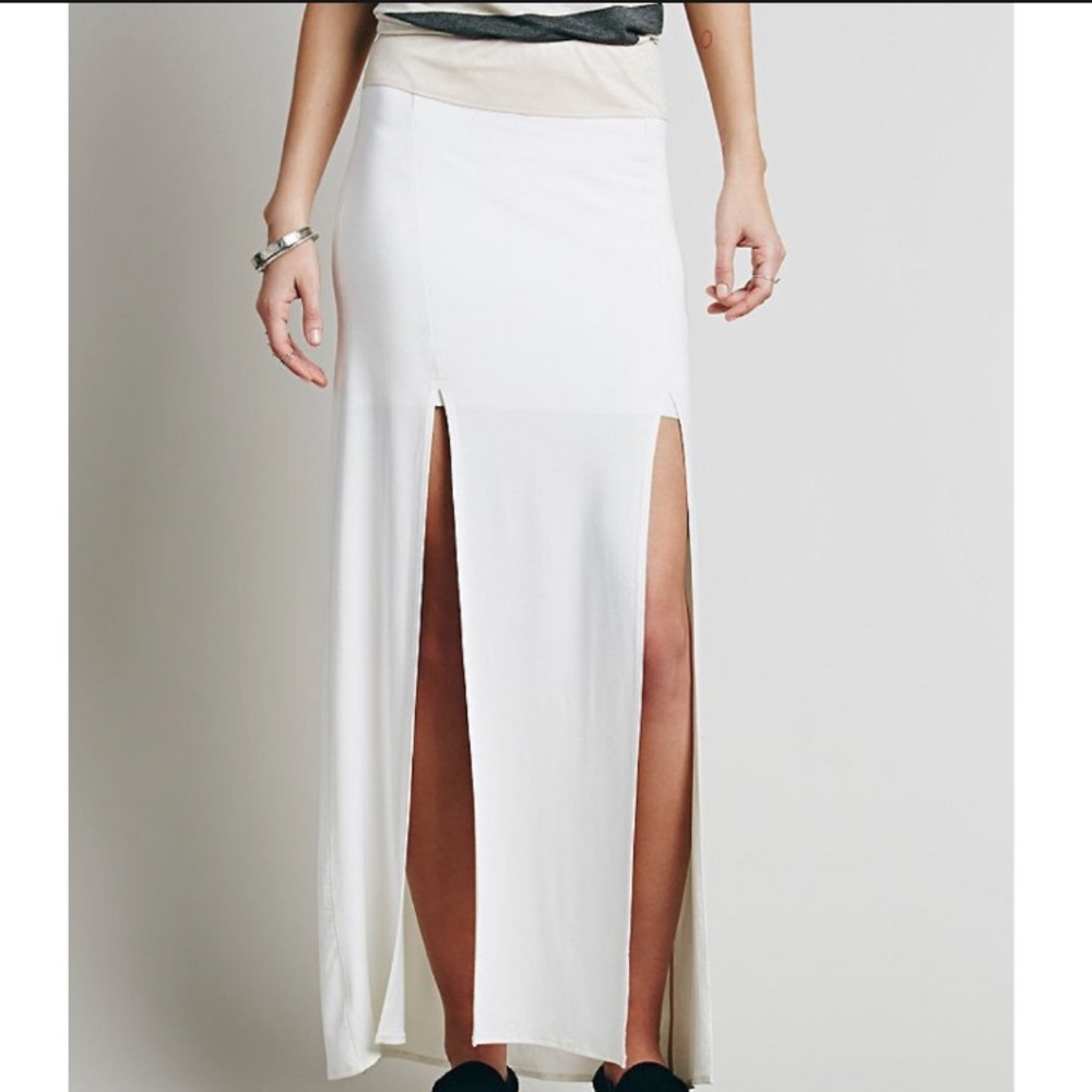 Free People Liberty Garden Slit Maxi Skirt